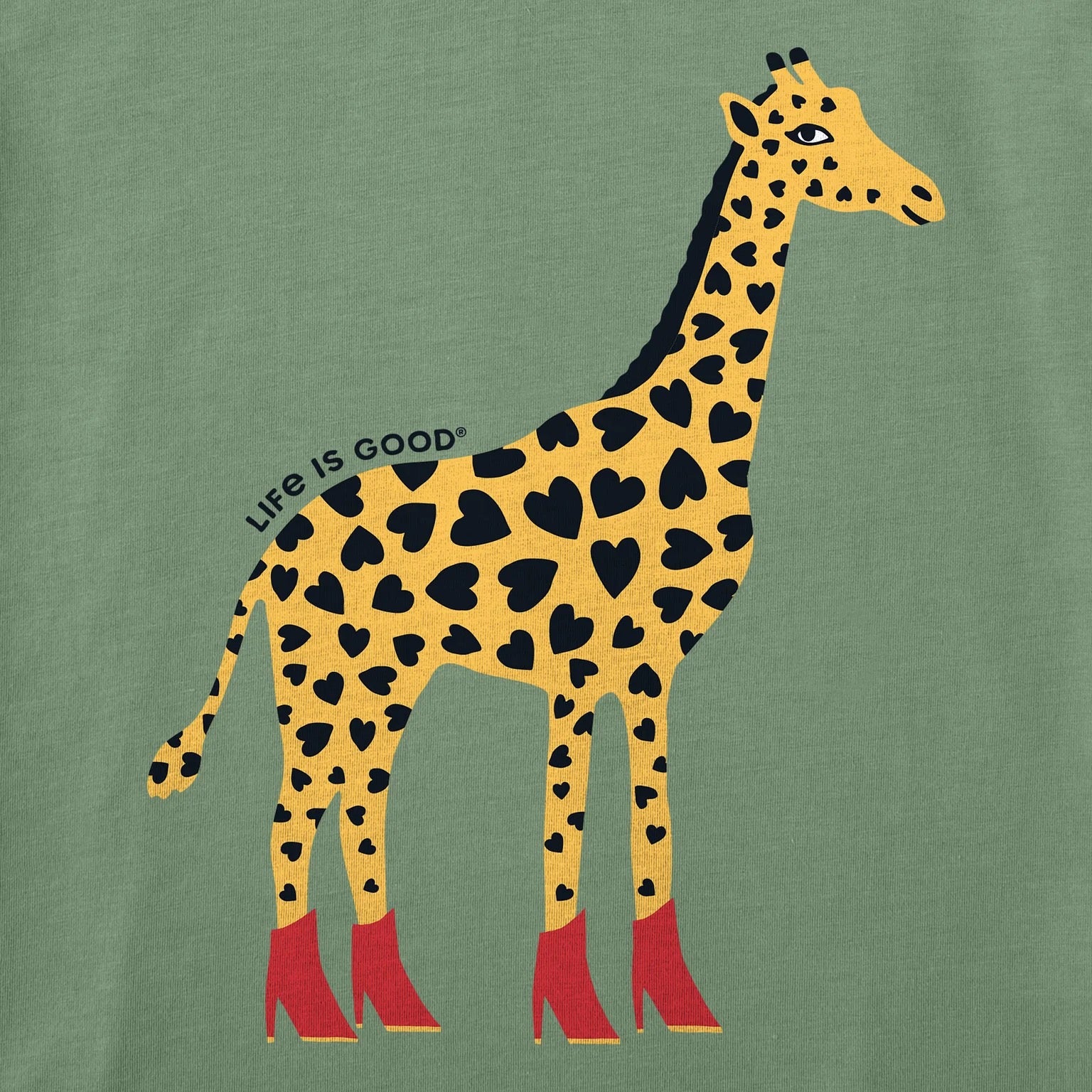 mina perhonen◯giraffe ブラウス　38 Women's Giraffe in Boots Short Sleeve Crusher Boxy Tee – Here & There